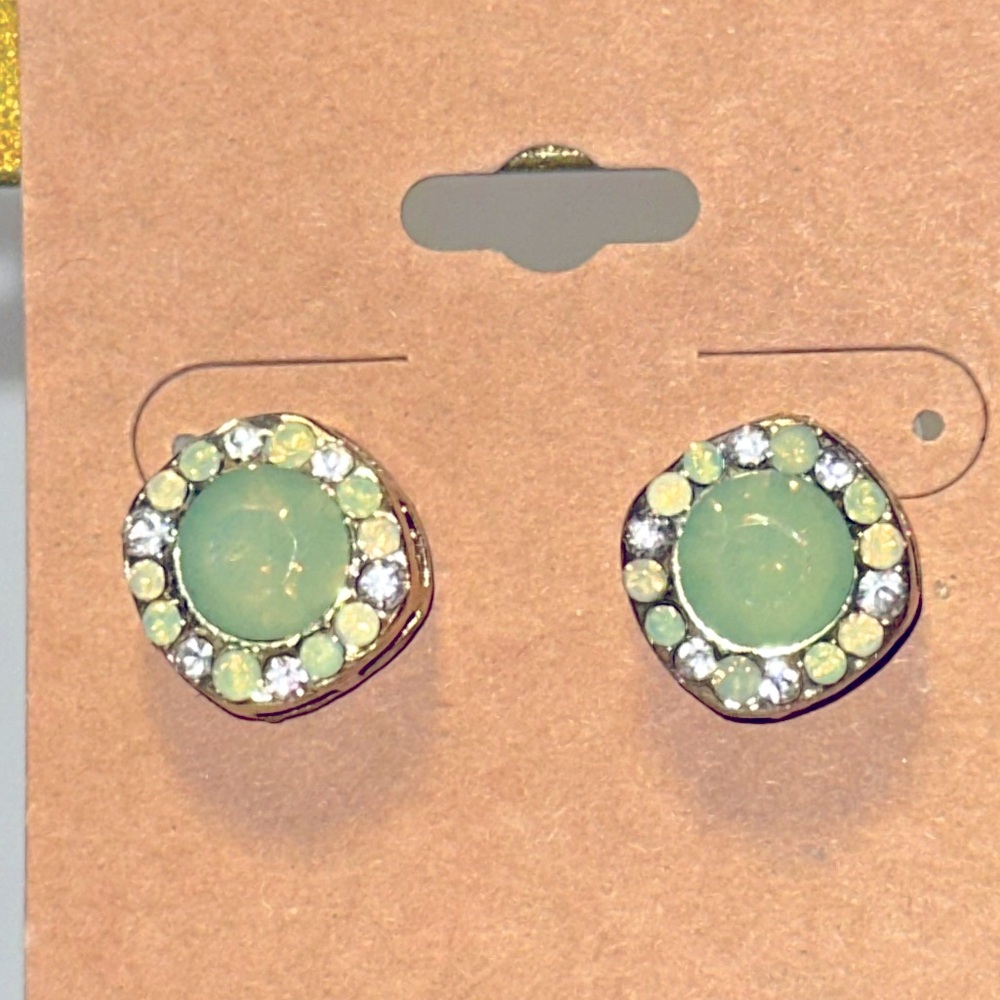 Cute Green Post Earrings